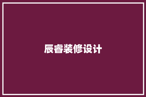 辰睿装修设计